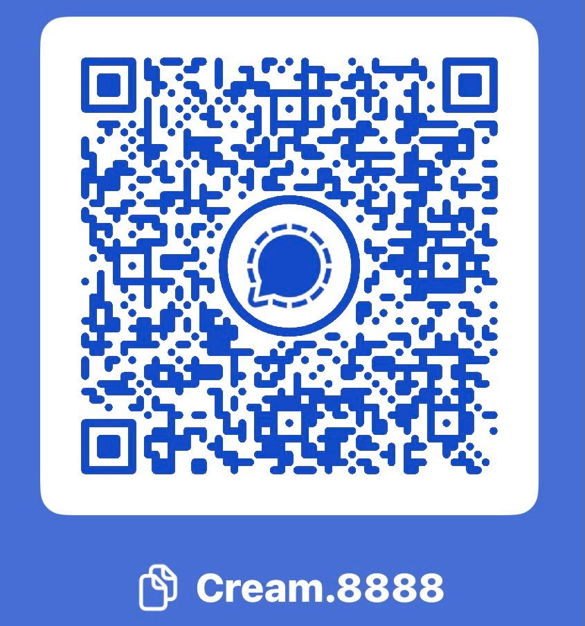 Scan to message Cream Genetics on Signal